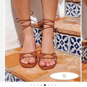 Brand new lace up heels